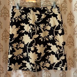 Banana Republic Navy Blue & Ivory skirt 2